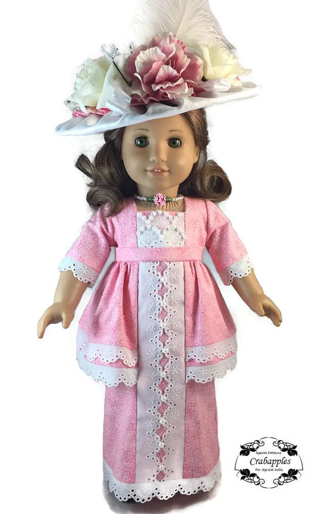 Crabapples 18 Inch Historical Edwardian Fancy 18" Doll Clothes Pattern Pixie Faire