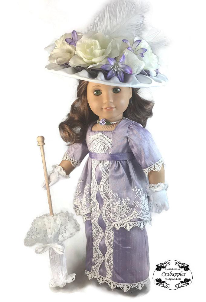Crabapples 18 inch Historical Edwardian Fancy Bundle 18" Doll Clothes Pattern Pixie Faire