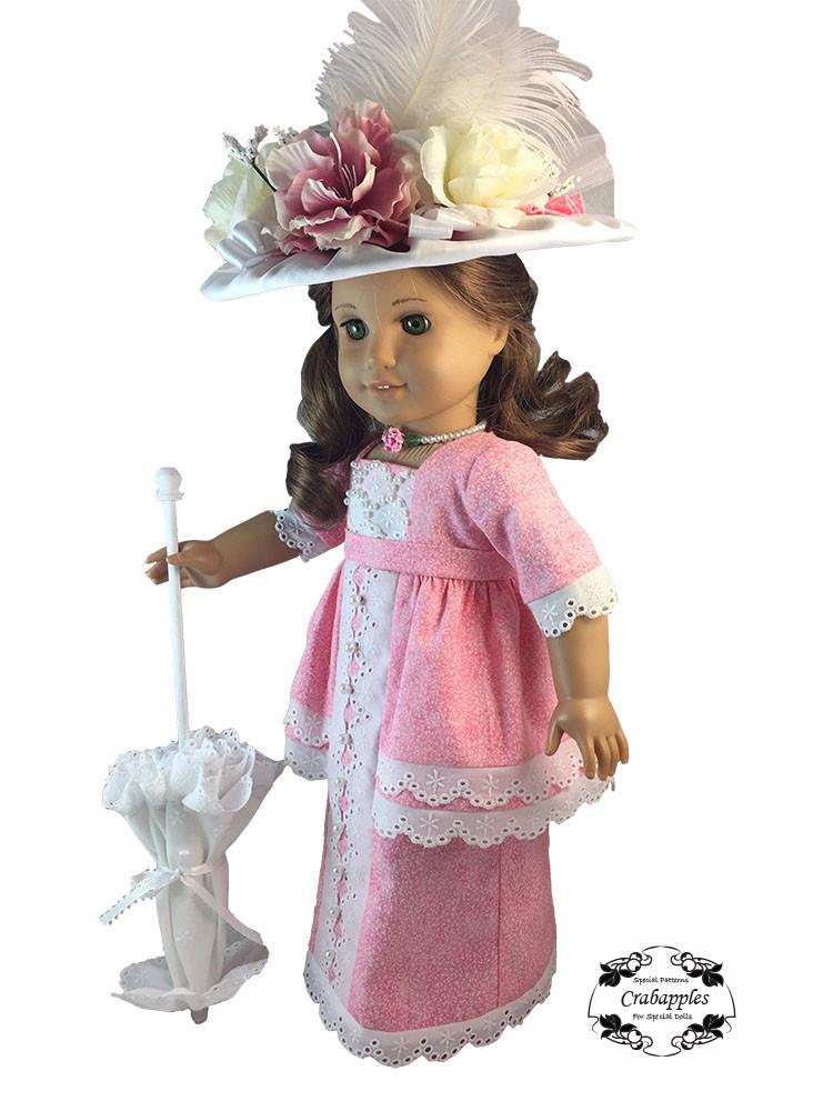 Crabapples 18 Inch Historical Edwardian Fancy 18" Doll Clothes Pattern Pixie Faire