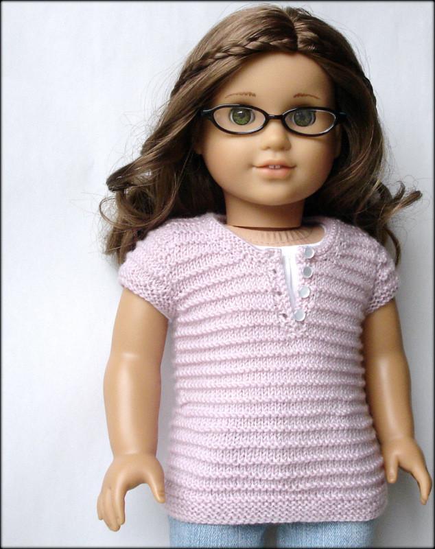 Qute Knitting Ella Henley Tee Knitting Pattern Pixie Faire