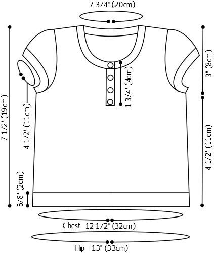 Qute Knitting Ella Henley Tee Knitting Pattern Pixie Faire