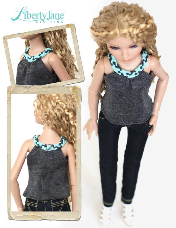 Liberty Jane Ellowyne Sorrento Top Pattern for Ellowyne Dolls Pixie Faire
