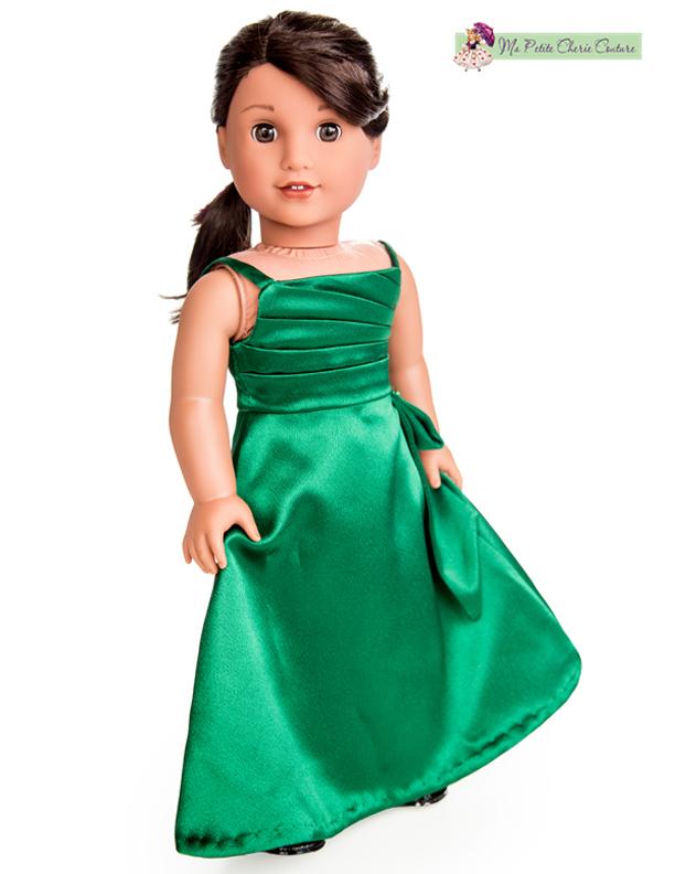 Mon Petite Cherie Couture 18 Inch Modern Emerald Beauty 18" Doll Clothes Pattern Pixie Faire