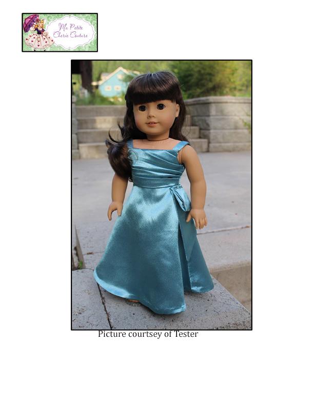 Mon Petite Cherie Couture 18 Inch Modern Emerald Beauty 18" Doll Clothes Pattern Pixie Faire