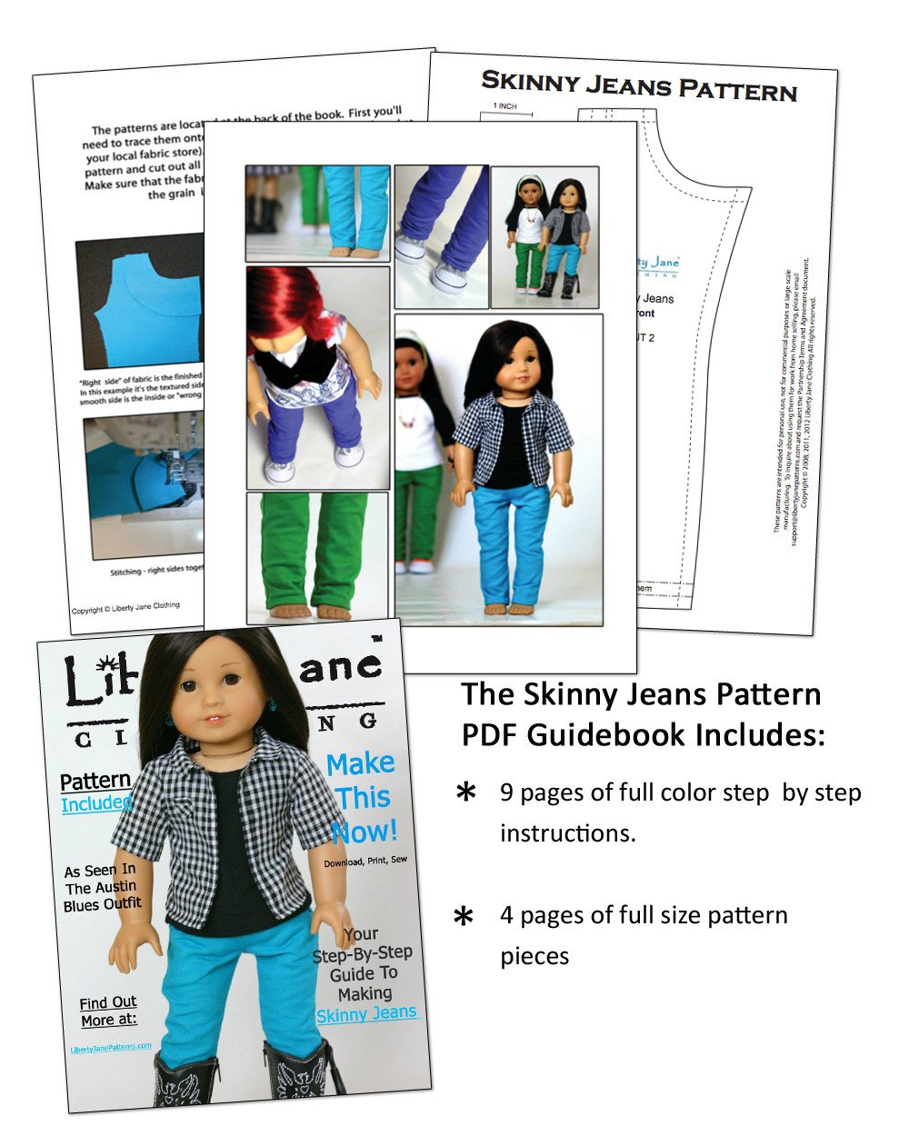 Skinny Jeans 18 inch Doll Clothes PDF