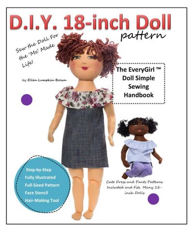 The Doll Loft Cloth doll D.I.Y. EveryGirl Simple Sewing 18" Cloth Doll Pattern Pixie Faire