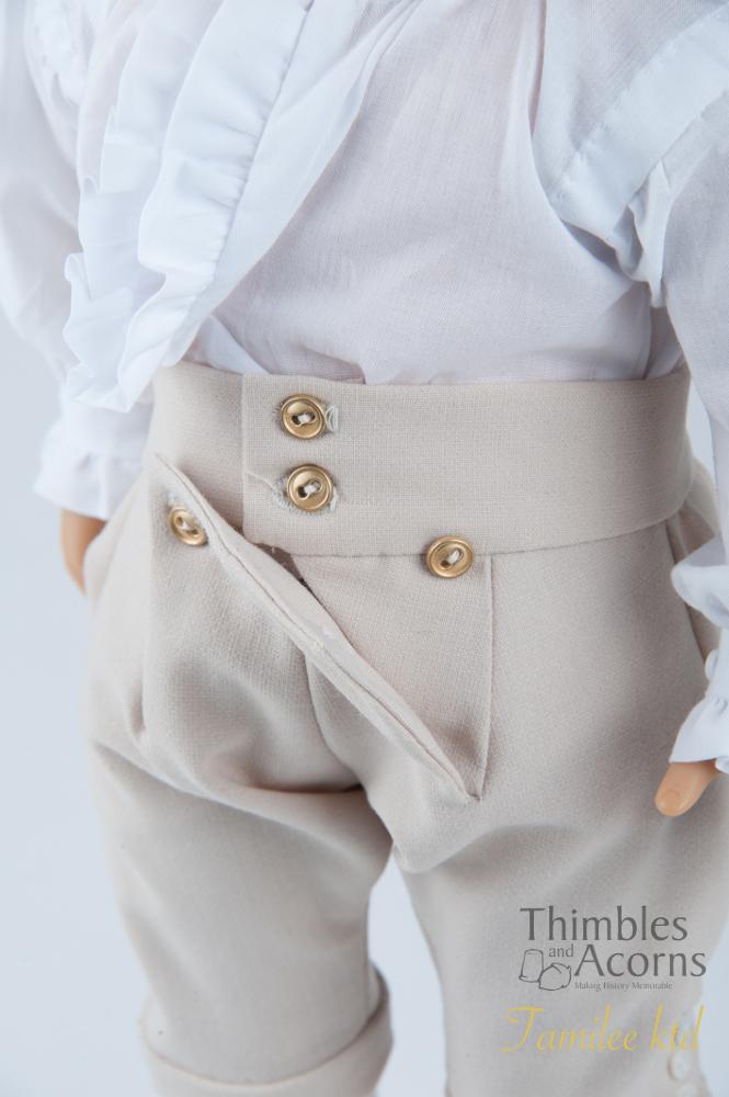 Thimbles and Acorns 18 inch Boy Doll George Washington, Commander-in-Chief 18" Doll Clothes Pattern Pixie Faire