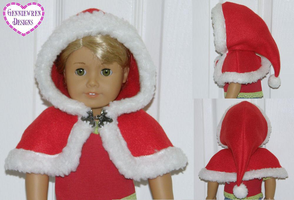 Genniewren 18 Inch Modern Elva Capelet 18" Doll Clothes Pixie Faire