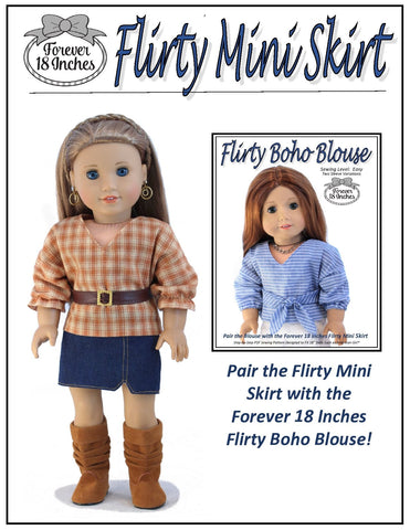 Forever 18 Inches 18 Inch Modern Flirty Mini Skirt 18" Doll Clothes Pixie Faire