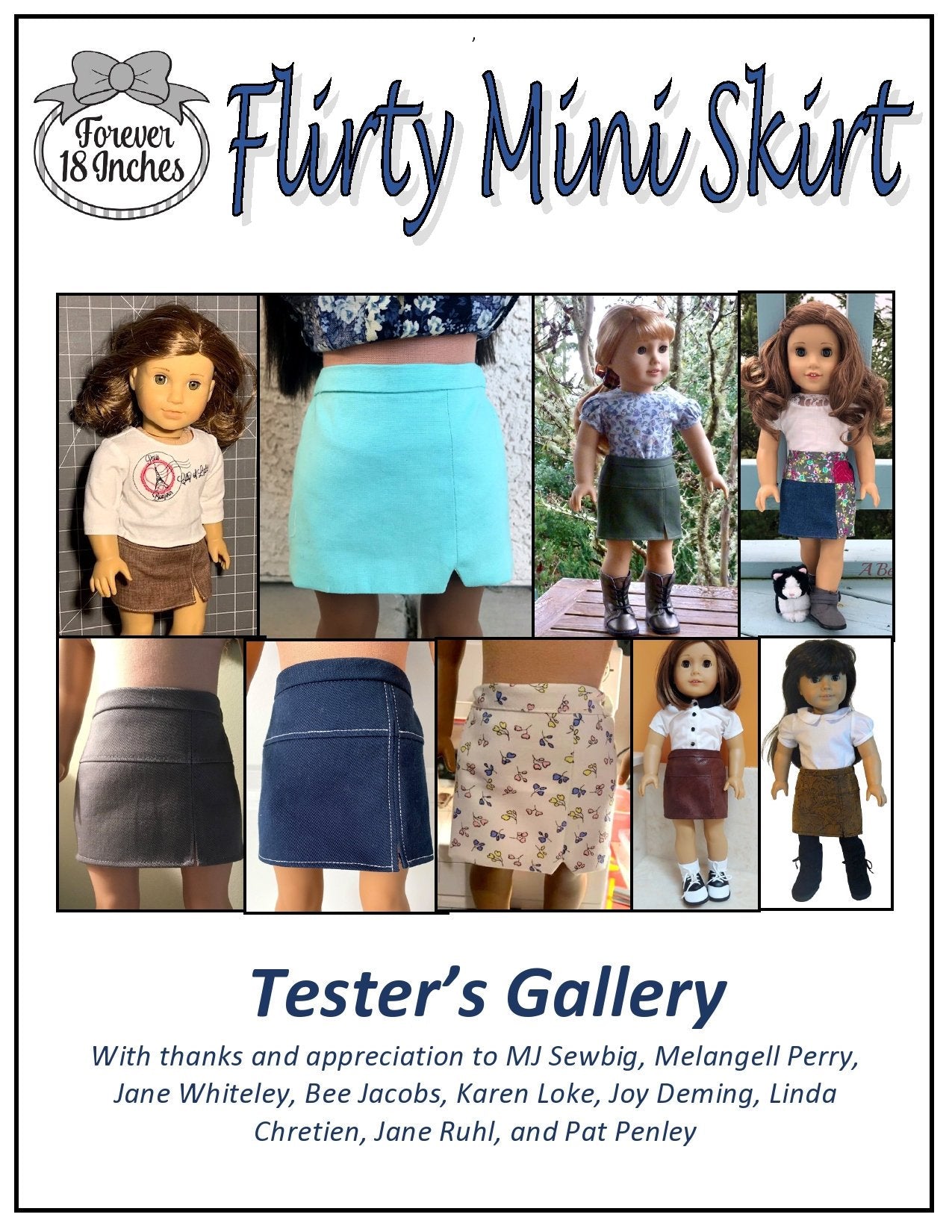Forever 18 Inches 18 Inch Modern Flirty Mini Skirt 18" Doll Clothes Pixie Faire
