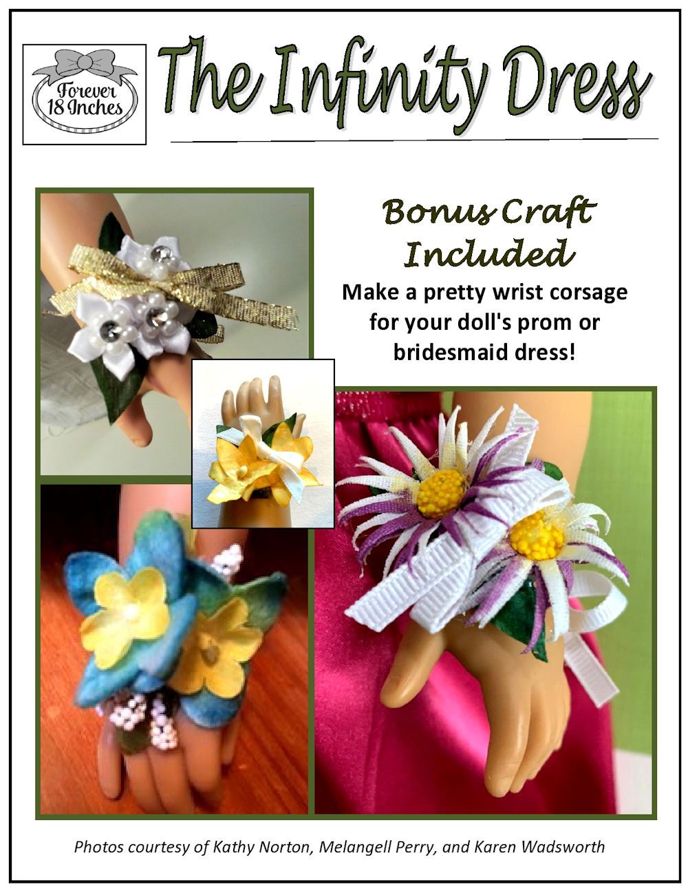 Forever 18 Inches Journey Girl Infinity Dress Pattern for Journey Girls Dolls Pixie Faire