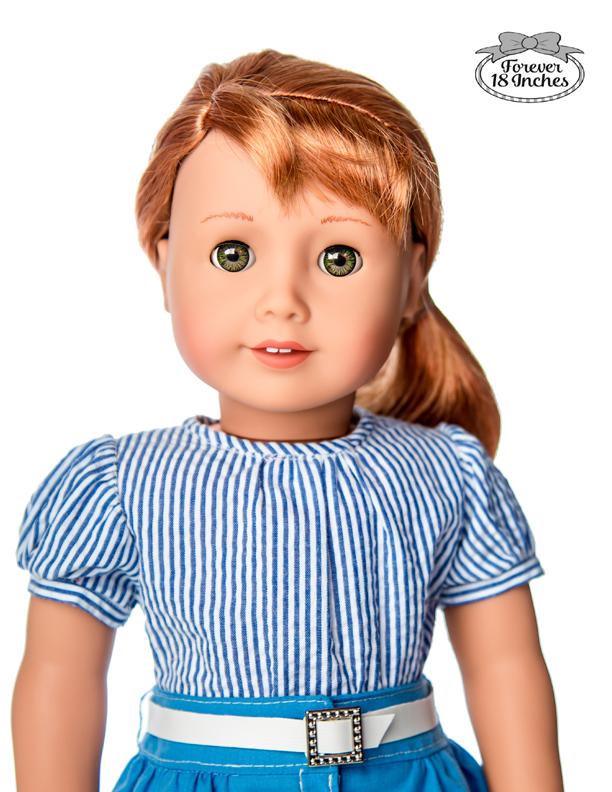 Forever 18 Inches 18 Inch Historical Time Traveler Vintage Blouse 18" Doll Clothes Pattern Pixie Faire
