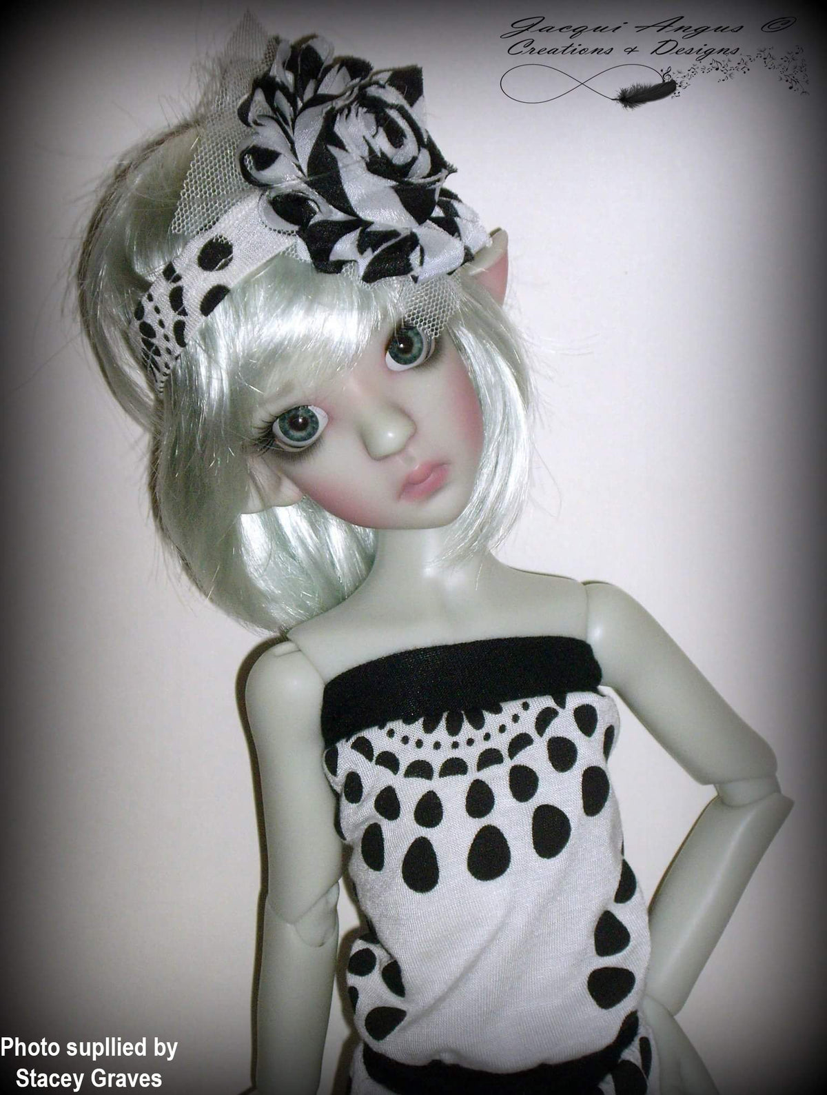 Jacqui Angus Creations & Designs BJD I Like To Move It - Harem Slacks and Jumper Pattern for MSD Ball Jointed Dolls Pixie Faire