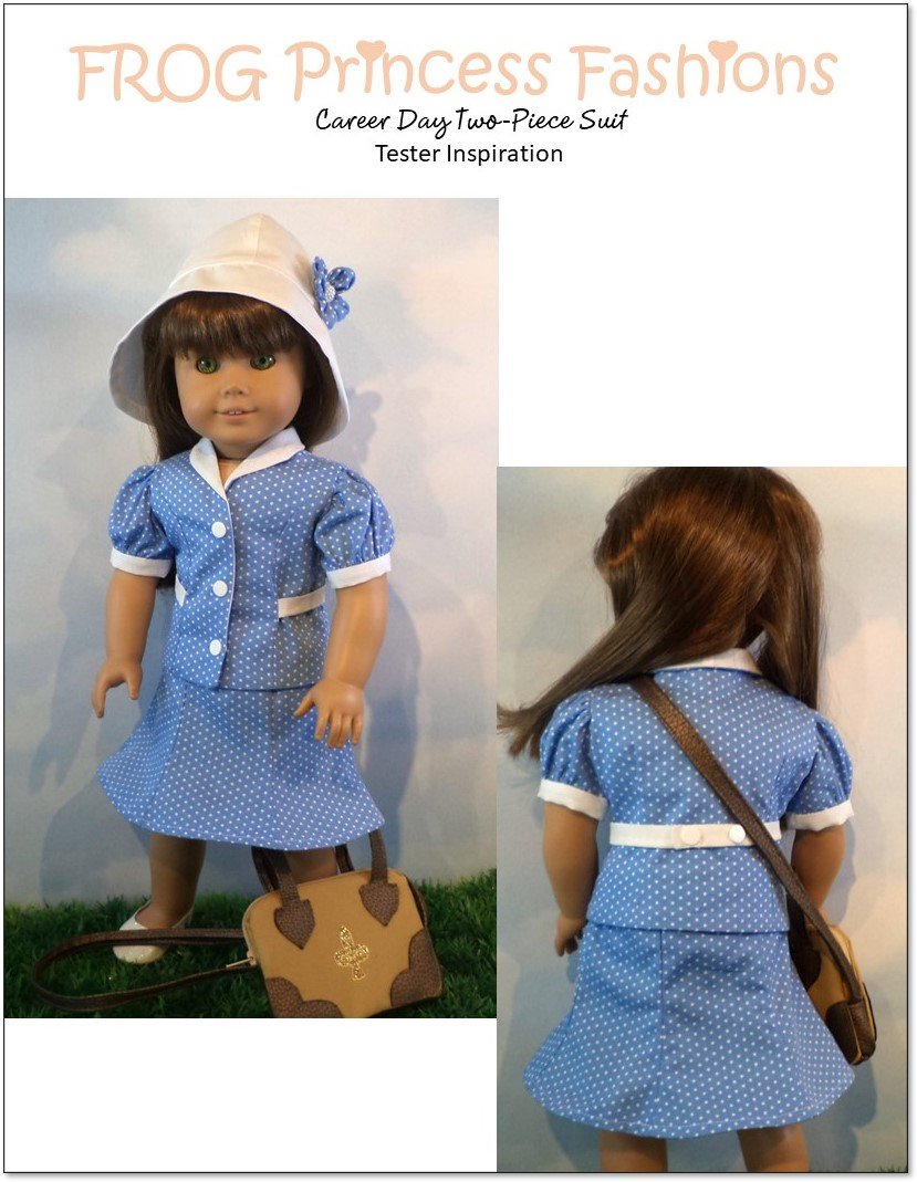 Frog Princess Fashions 18 Inch Modern Career Day 18" Doll Clothes Pattern Pixie Faire
