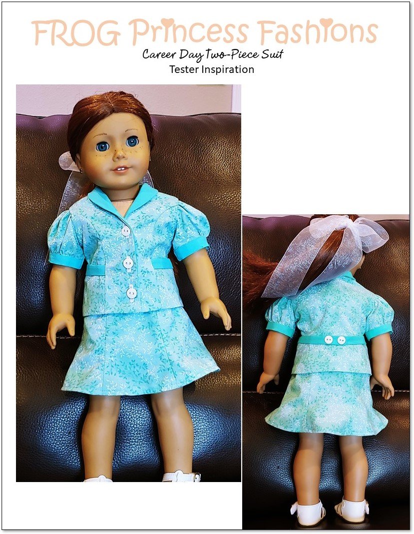 Frog Princess Fashions 18 Inch Modern Career Day 18" Doll Clothes Pattern Pixie Faire