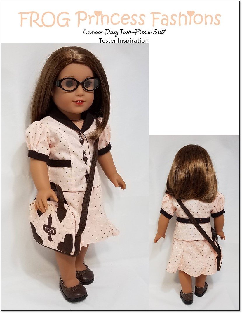 Frog Princess Fashions 18 Inch Modern Career Day 18" Doll Clothes Pattern Pixie Faire