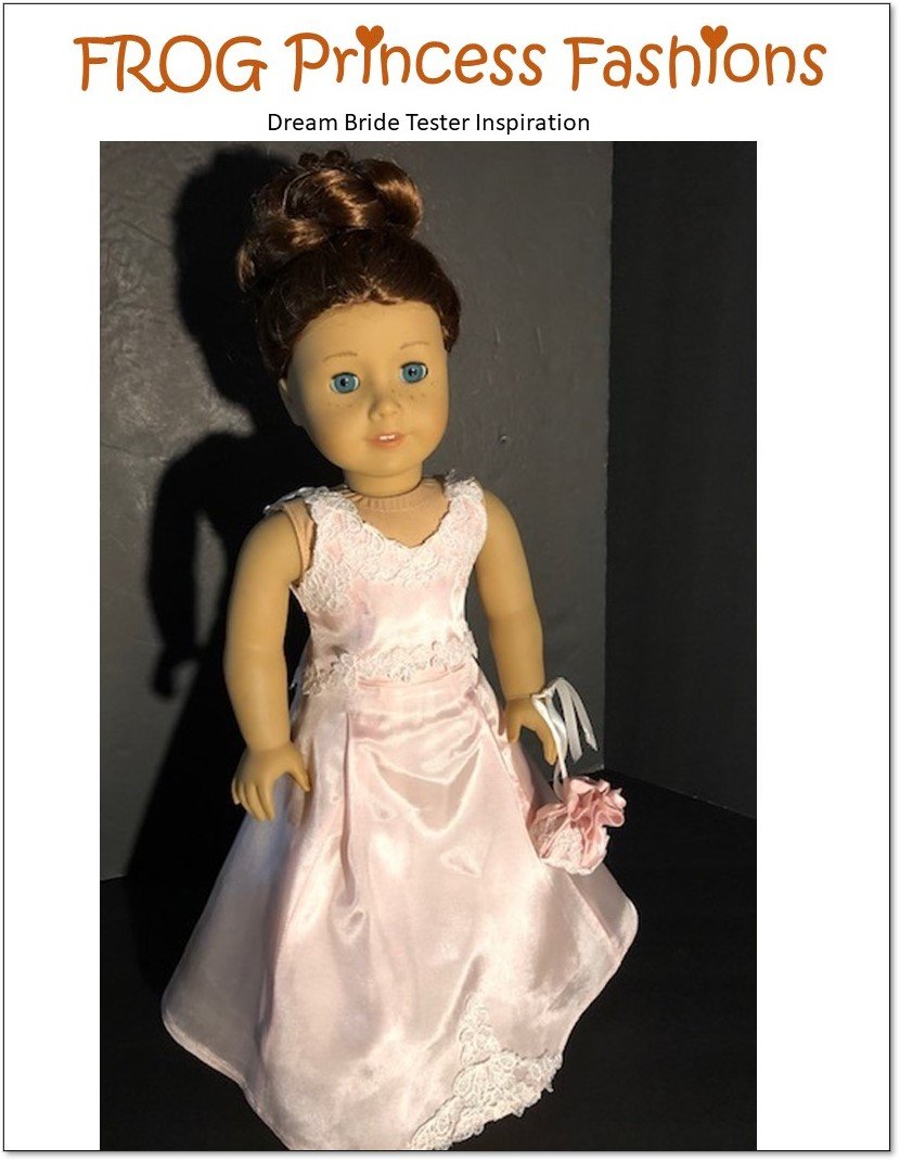 Frog Princess Fashions 18 Inch Modern Dream Bride Wardrobe 18" Doll Clothes Pattern Pixie Faire
