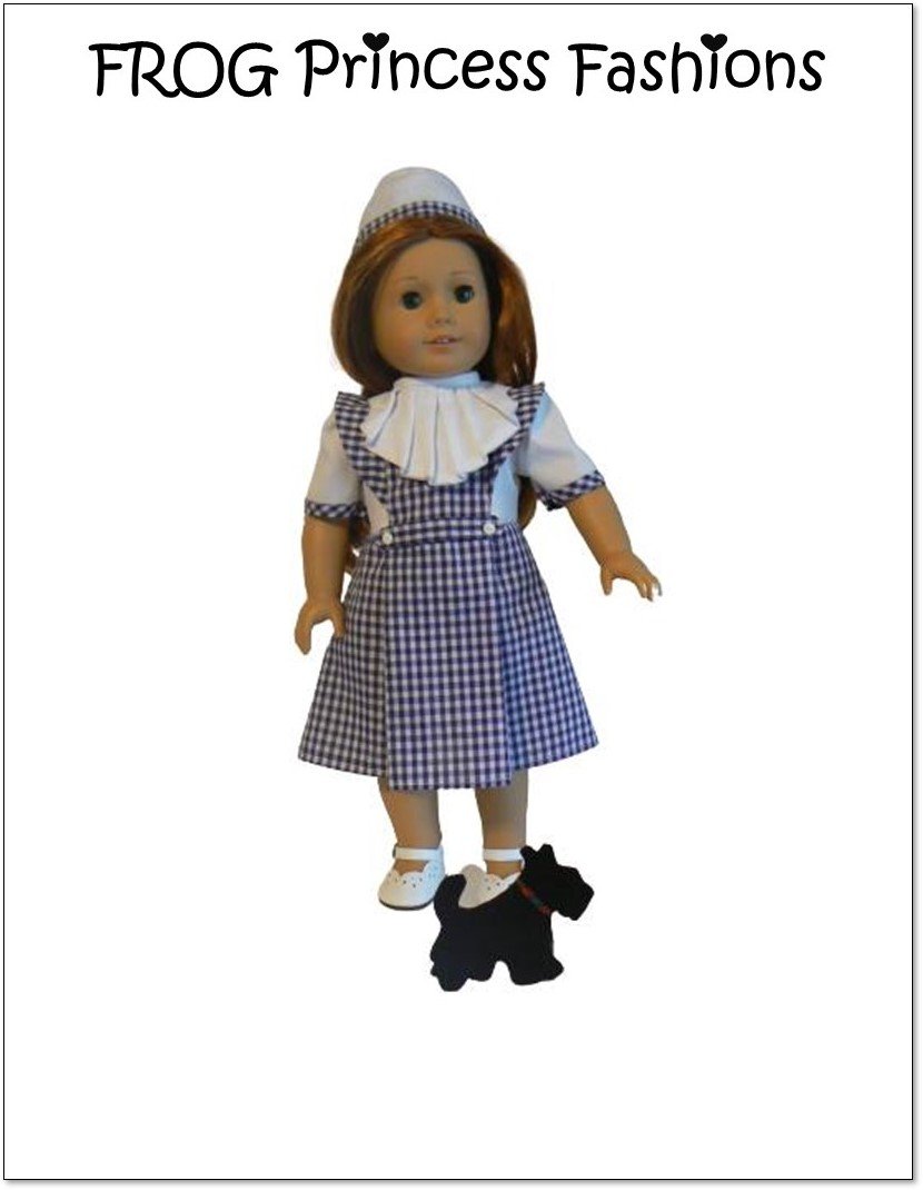 Frog Princess Fashions 18 Inch Modern Highlands Holiday Accessory Set 18" Doll Clothes Pattern Pixie Faire