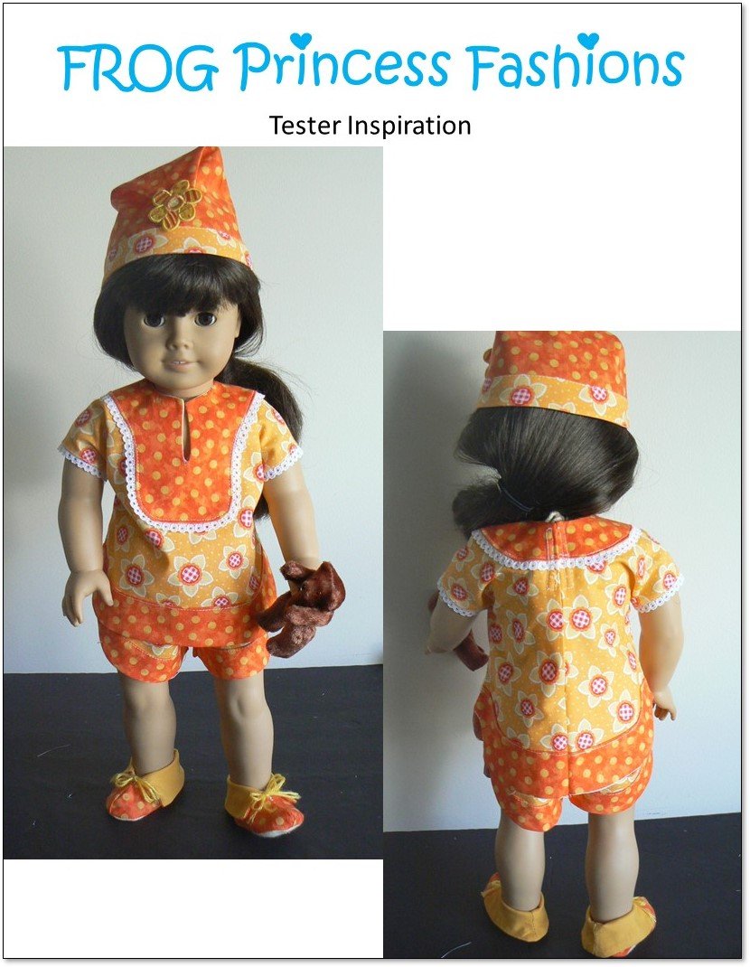 Frog Princess Fashions 18 Inch Modern Koala Dreams 18" Doll Clothes Pattern Pixie Faire
