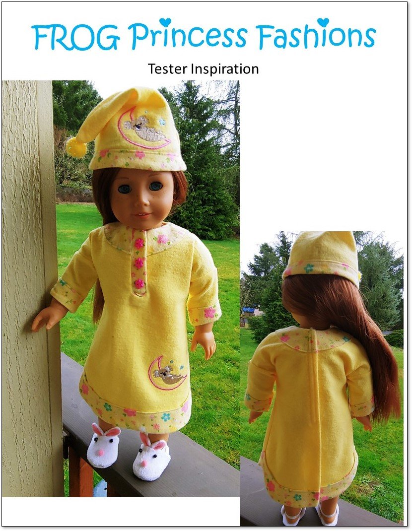 Frog Princess Fashions 18 Inch Modern Koala Dreams 18" Doll Clothes Pattern Pixie Faire
