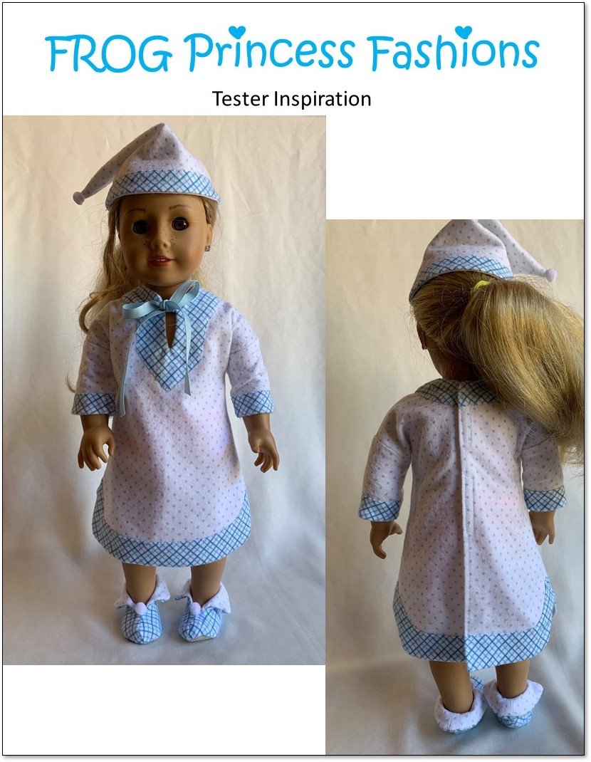 Frog Princess Fashions 18 Inch Modern Koala Dreams 18" Doll Clothes Pattern Pixie Faire