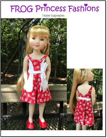 Frog Princess Fashions Ruby Red Fashion Friends Key West Wrap Dress, Top, Skirt, and Bag Doll Clothes Pattern for Ruby Red Fashion Friends® Pixie Faire
