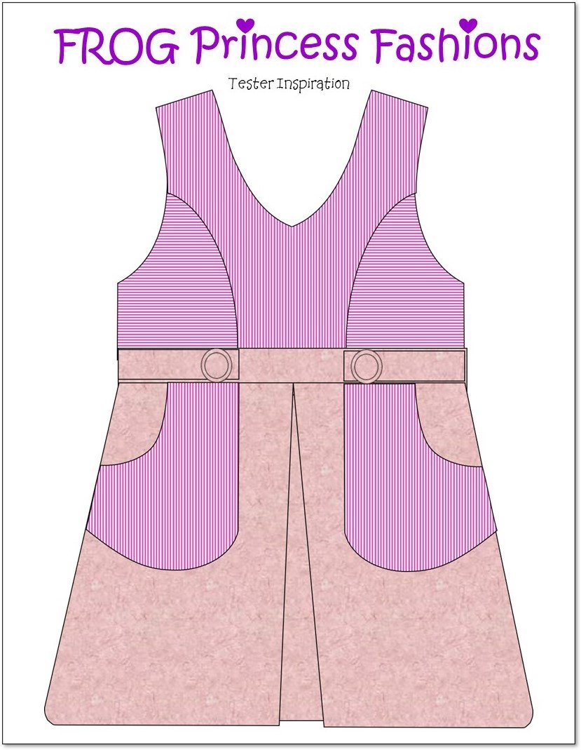 Frog Princess Fashions Ruby Red Fashion Friends Key West Wrap Dress, Top, Skirt, and Bag Doll Clothes Pattern for Ruby Red Fashion Friends® Pixie Faire