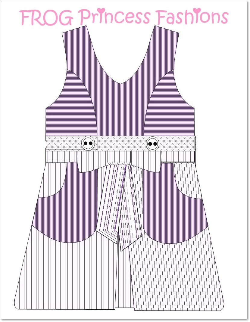 Frog Princess Fashions Key West Wrap Dress Doll Clothes Pattern 18" Dolls Frog Princess Fashions Key West Wrap Dress Doll Clothes Pattern 18" Dolls
