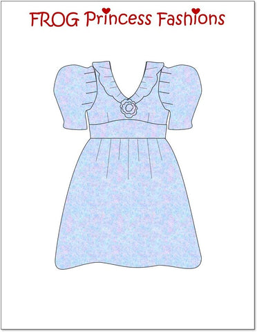 Frog Princess Fashions 18 Inch Historical Party Like It's 1985 18" Doll Clothes Pattern Pixie Faire