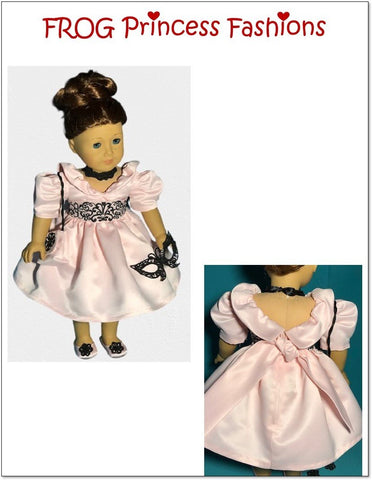 Frog Princess Fashions 18 Inch Historical Party Like It's 1985 18" Doll Clothes Pattern Pixie Faire