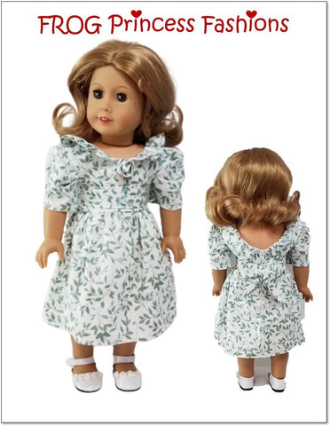Frog Princess Fashions 18 Inch Historical Party Like It's 1985 18" Doll Clothes Pattern Pixie Faire