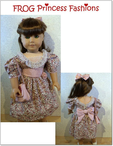 Frog Princess Fashions 18 Inch Historical Party Like It's 1985 18" Doll Clothes Pattern Pixie Faire
