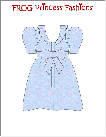 Frog Princess Fashions 18 Inch Historical Party Like It's 1985 18" Doll Clothes Pattern Pixie Faire