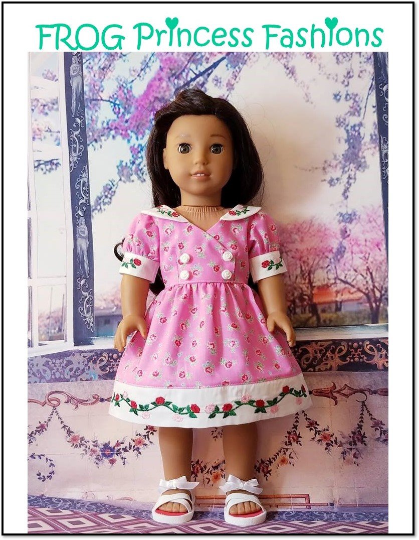 Frog Princess Fashions 18 Inch Modern Charm School Dress 18" Doll Clothes Pattern Pixie Faire