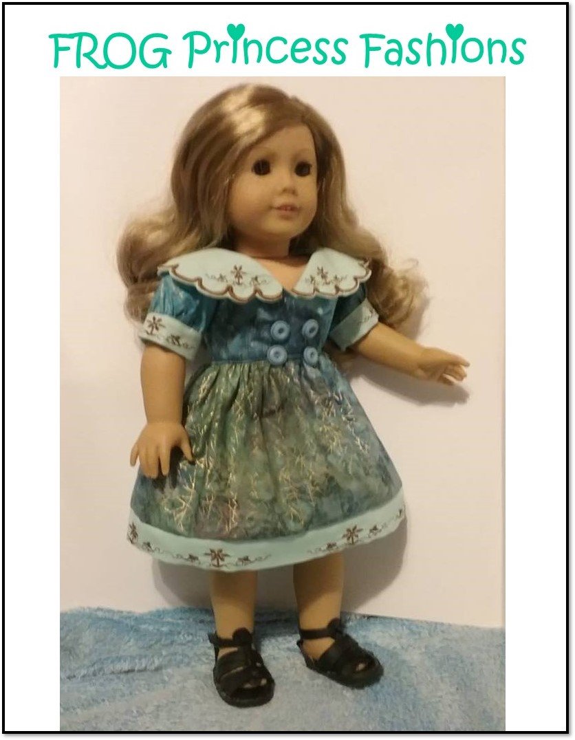 Frog Princess Fashions 18 Inch Modern Charm School Dress 18" Doll Clothes Pattern Pixie Faire