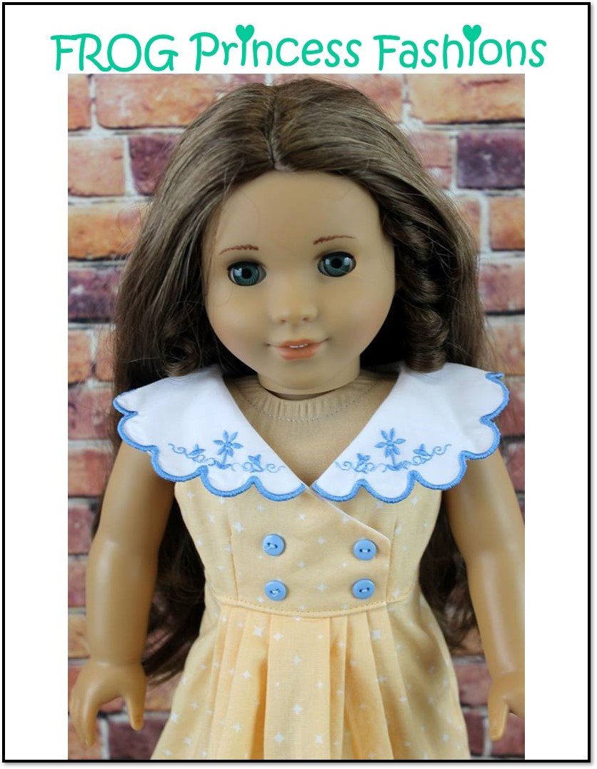 Frog Princess Fashions 18 Inch Modern Charm School Dress 18" Doll Clothes Pattern Pixie Faire