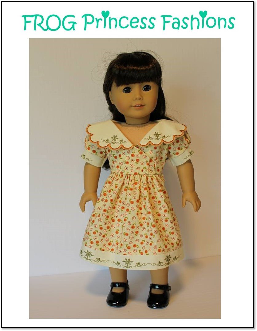 Frog Princess Fashions 18 Inch Modern Charm School Dress 18" Doll Clothes Pattern Pixie Faire