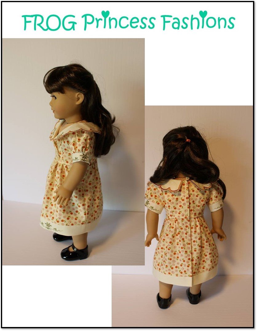 Frog Princess Fashions 18 Inch Modern Charm School Dress 18" Doll Clothes Pattern Pixie Faire