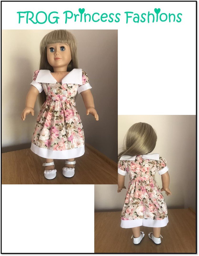 Frog Princess Fashions 18 Inch Modern Charm School Dress 18" Doll Clothes Pattern Pixie Faire