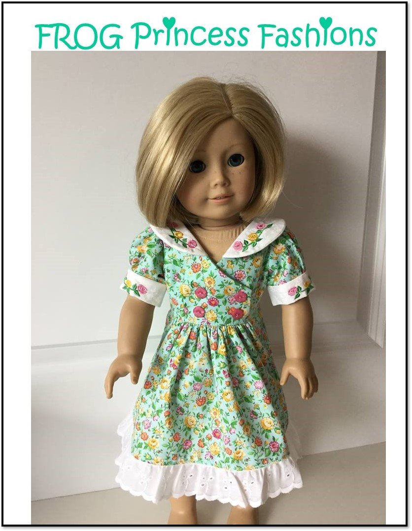 Frog Princess Fashions 18 Inch Modern Charm School Dress 18" Doll Clothes Pattern Pixie Faire