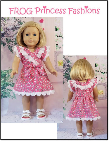 Frog Princess Fashions 18 Inch Modern Sweet Tea Dress 18" Doll Clothes Pattern Pixie Faire