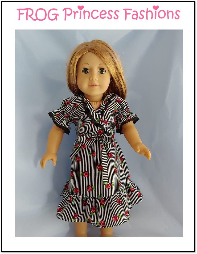 Frog Princess Fashions 18 Inch Modern Sweet Tea Dress 18" Doll Clothes Pattern Pixie Faire