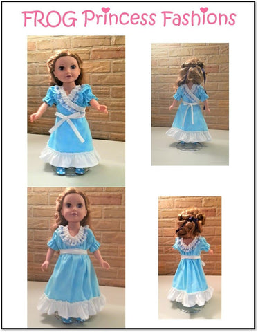 Frog Princess Fashions 18 Inch Modern Sweet Tea Dress 18" Doll Clothes Pattern Pixie Faire