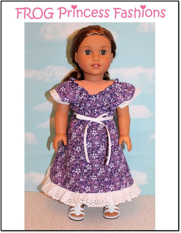 Frog Princess Fashions 18 Inch Modern Sweet Tea Dress 18" Doll Clothes Pattern Pixie Faire