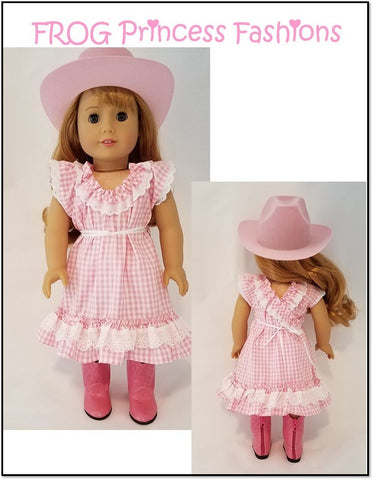 Frog Princess Fashions 18 Inch Modern Sweet Tea Dress 18" Doll Clothes Pattern Pixie Faire