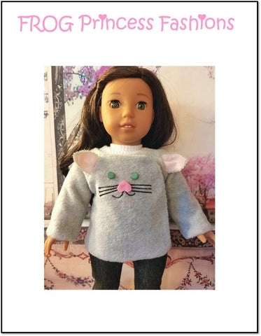Frog Princess Fashions 18 Inch Modern St Francis Jacket 18" Doll Clothes Pattern Pixie Faire