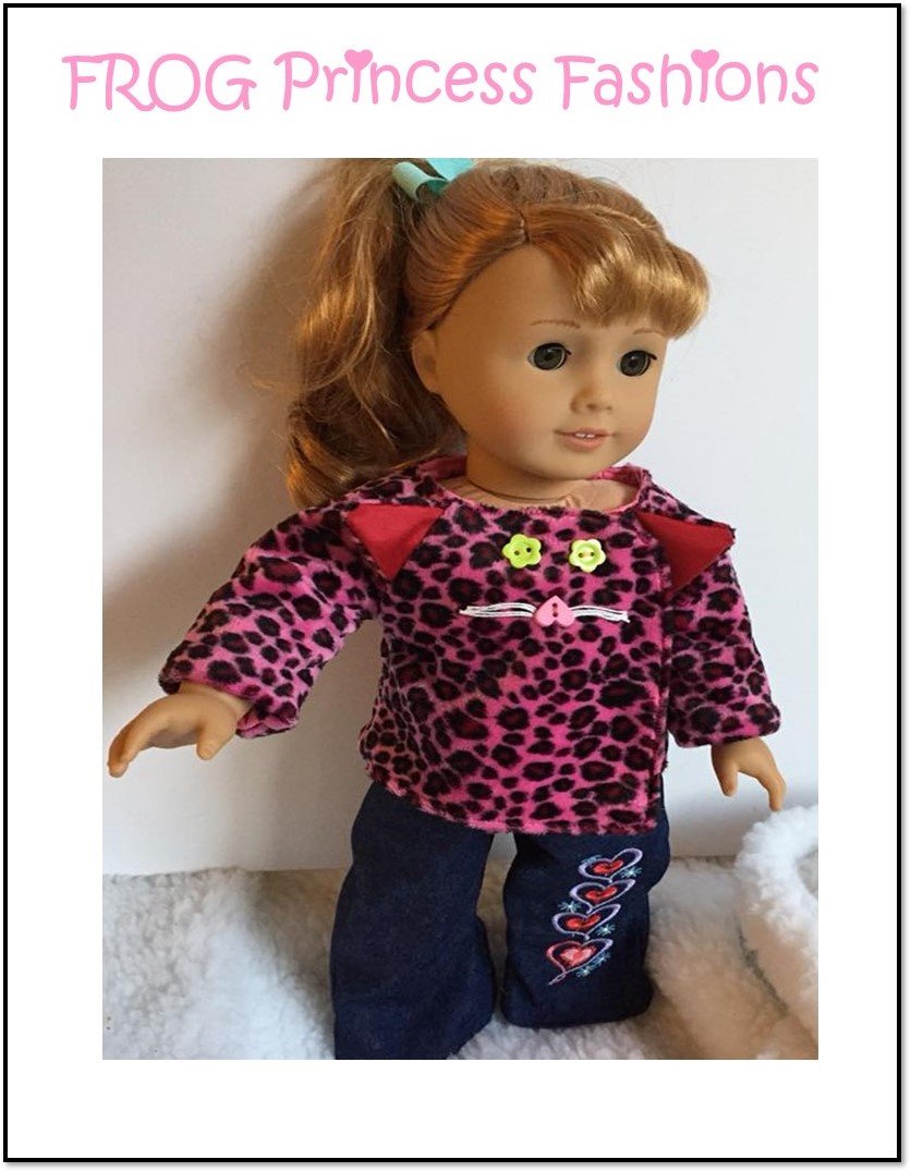 Frog Princess Fashions 18 Inch Modern St Francis Jacket 18" Doll Clothes Pattern Pixie Faire
