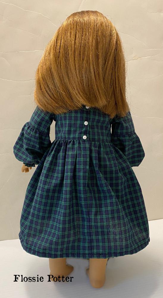Flossie Potter 18 Inch Historical 1800s Simple Stitches Dress 18" Doll Clothes Pixie Faire