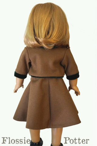 Flossie Potter 18 Inch Historical 1950s Department Store 18" Doll Clothes Pattern Pixie Faire