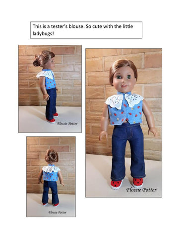 Flossie Potter 18 Inch Modern Sweet Sunshine Blouse 18" Doll Clothes Pixie Faire